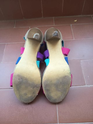 Sandalias Tiras Elásticas Talla 40