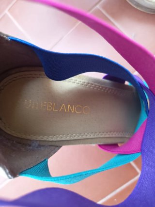 Sandalias Tiras Elásticas Talla 40