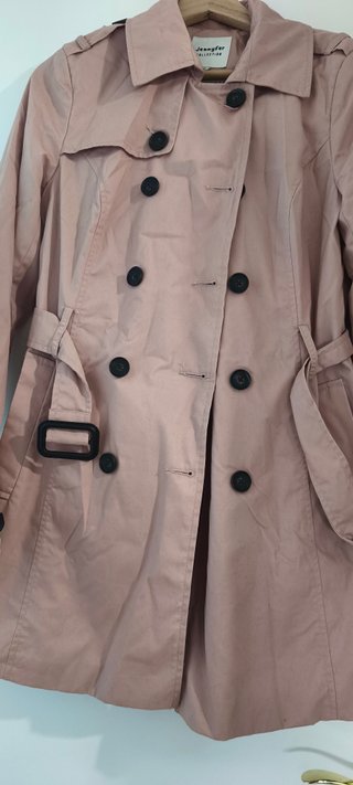 Gabardina rosa talla M