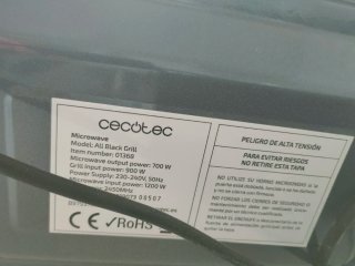 Microondas negro