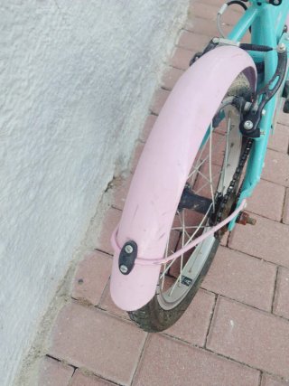 Bicicleta infantil B-PRO 16 rosa y turquesa