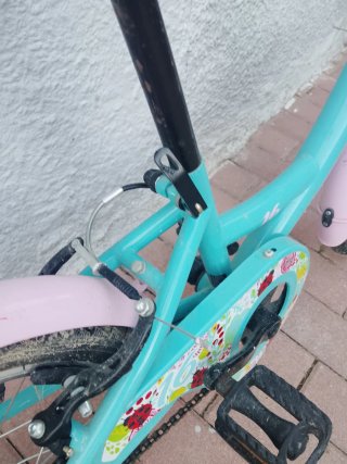 Bicicleta infantil B-PRO 16 rosa y turquesa