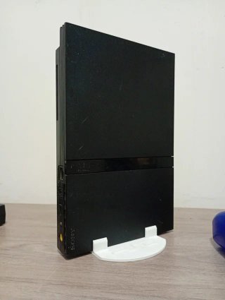 PlayStation 2 Slim Negra + Mando Azul (87)