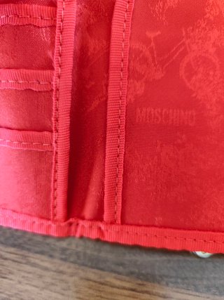 Portafoglio Moschino rosa/rosso