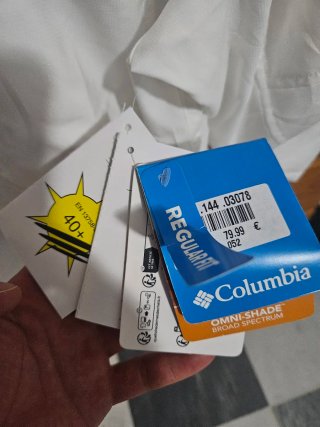 Camisa Columbia Blanca Talla L