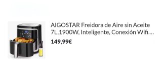 Freidora de aire Aigostar