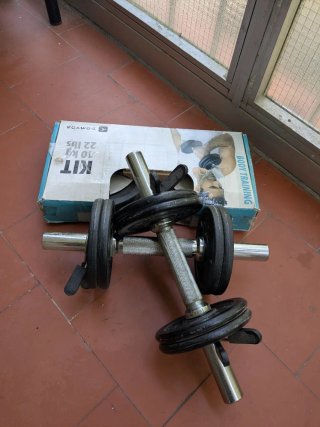 2 Mancuernas 10 kg