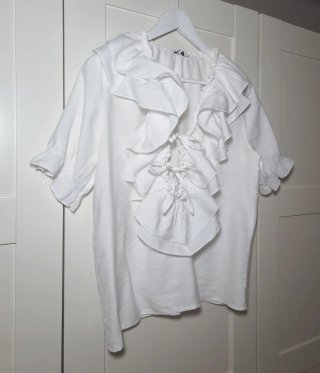 Camiseta blanca algodón talla M renatta&go