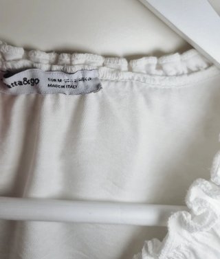 Camiseta blanca algodón talla M renatta&go
