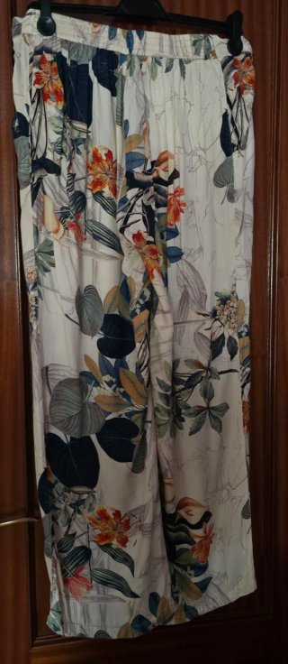 Pantalón estampado floral xxl