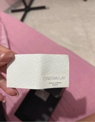 Orologio Cristian Lay donna rosa e argento