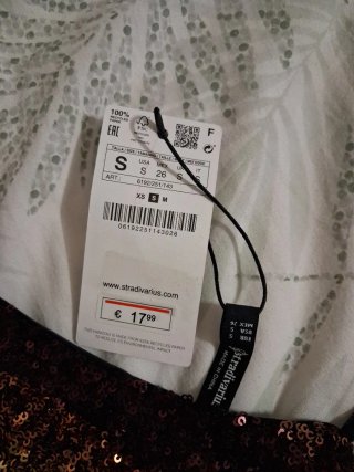 Top lentejuelas Stradivarius S