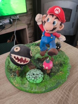 Figura Mario Bros con enemigos