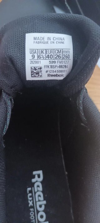 Zapatillas Reebok Mujer Talla 40 Negras