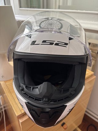 Casco Moto Integral LS2 Blanco talla S