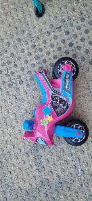 Triciclo Moto Niña Rosa y Azul