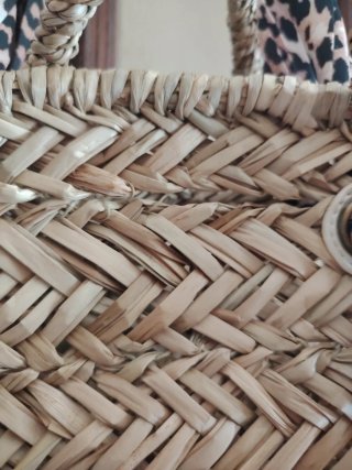 Bolso de playa de paja