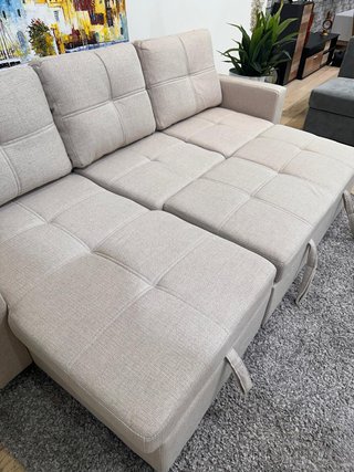 Sofá Cama Chaiselongue Beigede  215cm