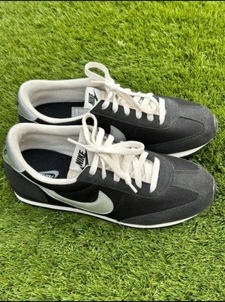 Zapatillas Nike Talla 40.5 Mujer Negras/Plata
