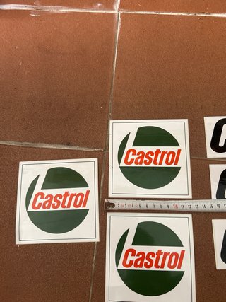 Lote 6 pegatinas Castrol