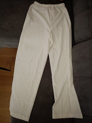 Pantalón blanco ancho Mujer