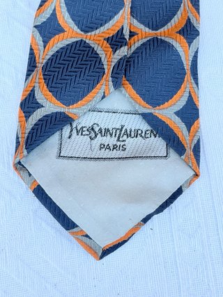 Cravatta seta Yves Saint Laurent vintage