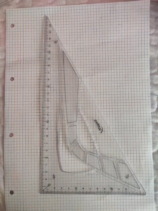 Escuadra y cartabón Maped