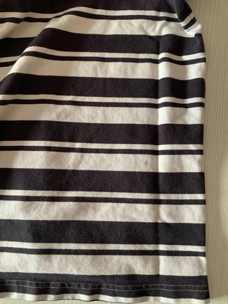 Polo Massimo Dutti Rayas blanco y negro