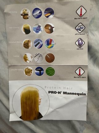 2 Cabezas Maniquí Peluquería Corte y Peinado