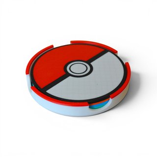Pack 4 Posavasos Pokemon + Recipiente Pokeball