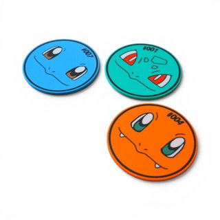 Pack 4 Posavasos Pokemon + Recipiente Pokeball