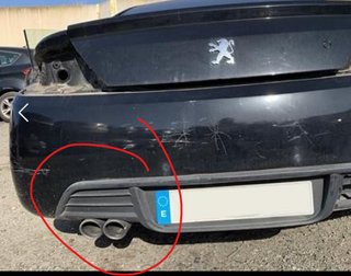 Rejilla Paragolpes Trasero Peugeot 407 Coupe