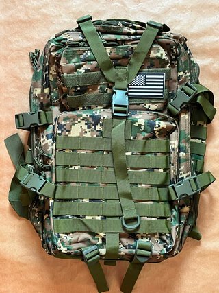 Mochila Militar Táctica Verde Camuflaje 50 Litros