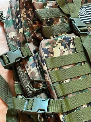 Mochila Militar Táctica Verde Camuflaje 50 Litros