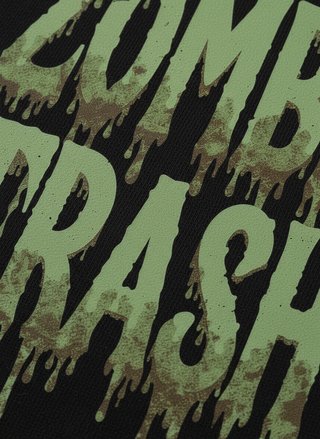 Camiseta Zombie Trash logo grunge gore cine culto