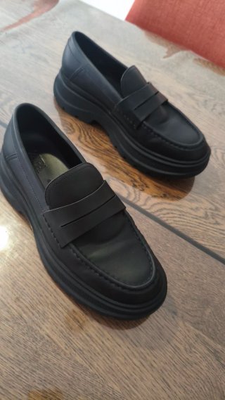 Zapatos Zara Talla 42 Plataforma Negros