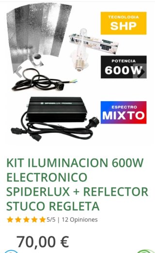 Kit Iluminación 600W