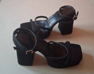 Sandali donna tacco alto neri