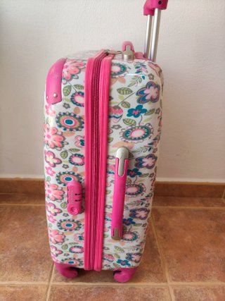 Maleta juvenil con estampado floral