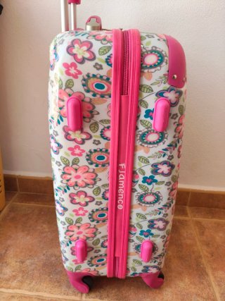 Maleta juvenil con estampado floral