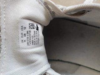 Zapatillas Lacoste Talla 46 Blancas y Azules.