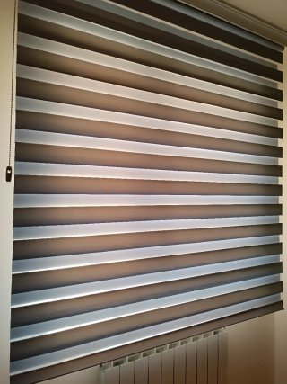Estor Día / Noche 1,65 x 2,50gris  + Colcha a jueg