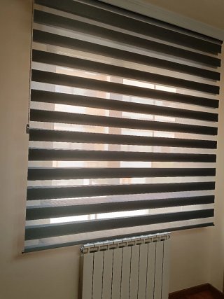Estor Día / Noche 1,65 x 2,50gris  + Colcha a jueg