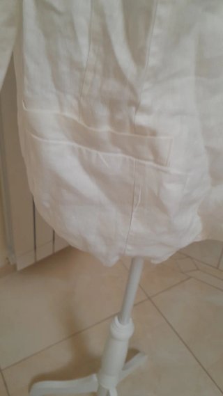 Giacca 100% Lino Bianca