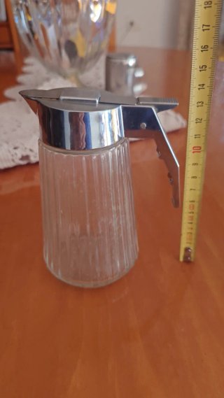 Azucarero / Lechera Vidrio y Metal