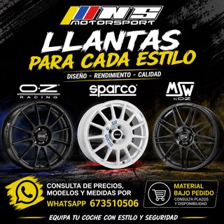 Llantas OZ, Sparco y MSW