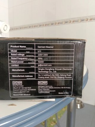 Vaporizador de ropa portátil