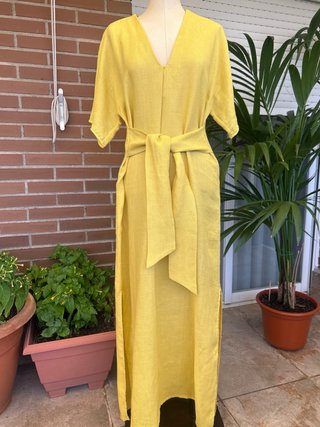 Vestido Massimo Dutti Amarillo