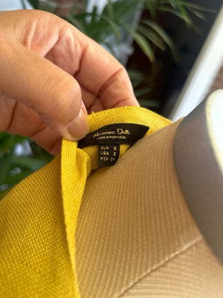 Vestido Massimo Dutti Amarillo