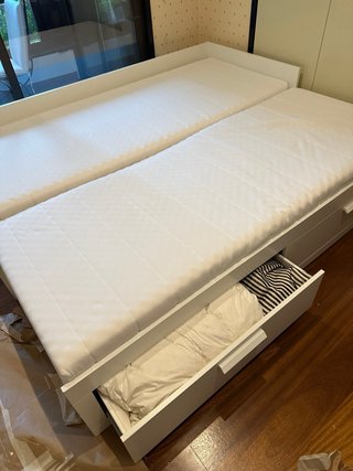 Cama nido IKEA BRIMNES blanca